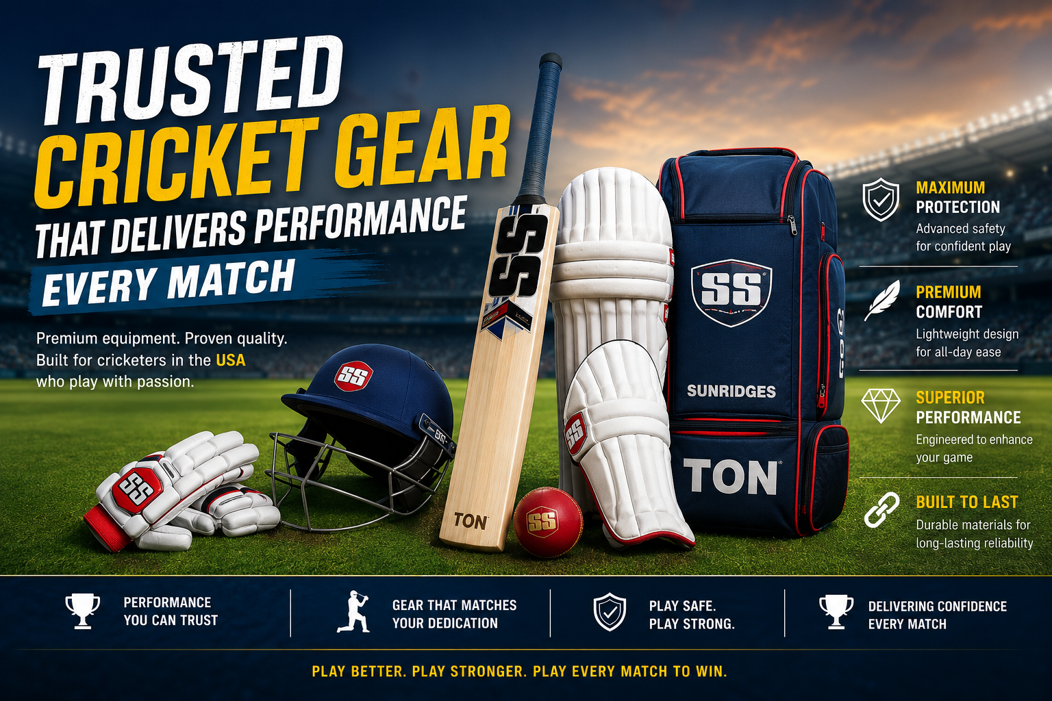 Trusted Cricket Gear That Delivers Performance Every Match