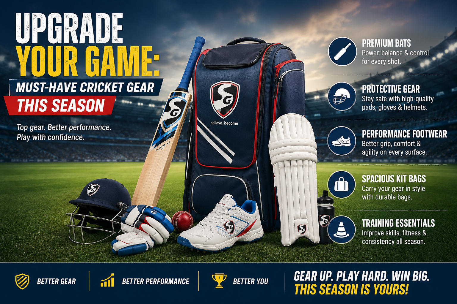 Upgrade Your Game: Must-Have Cricket Gear This Season