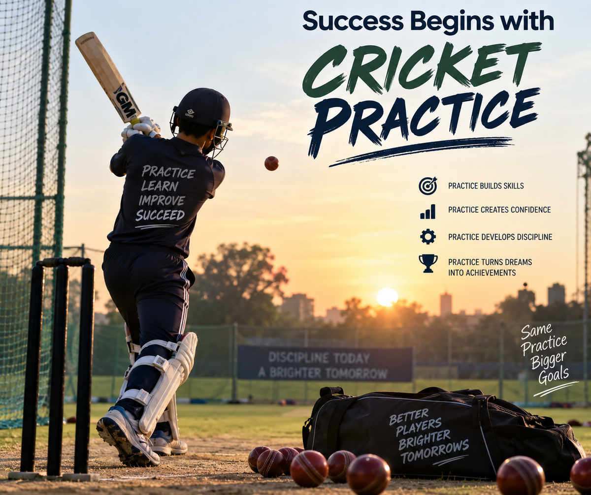 Success Begins with Cricket Practice