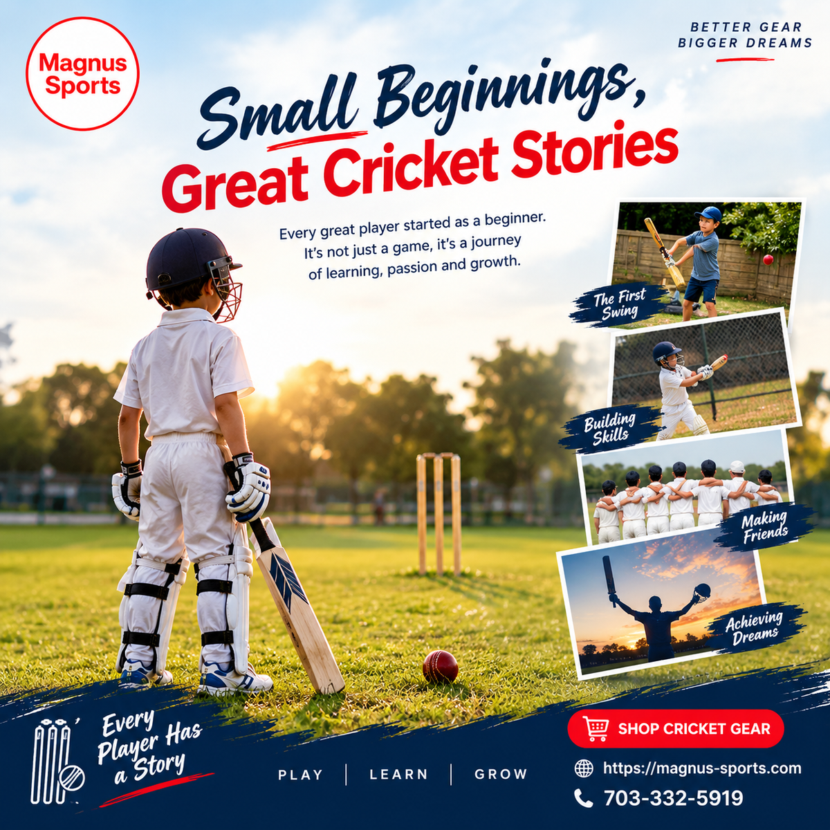 Small Beginnings, Great Cricket Stories