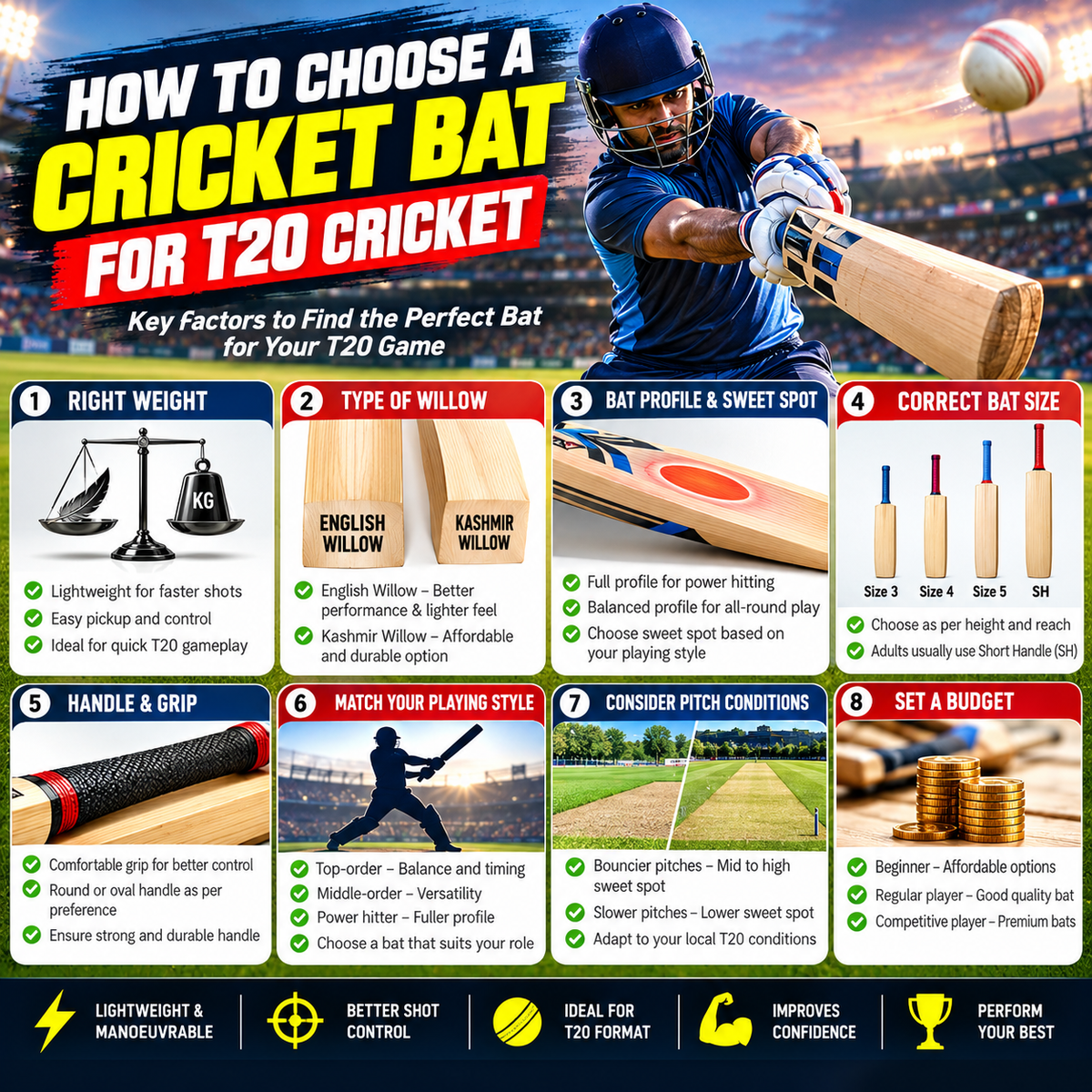 How to Choose a Cricket Bat for T20 Cricket