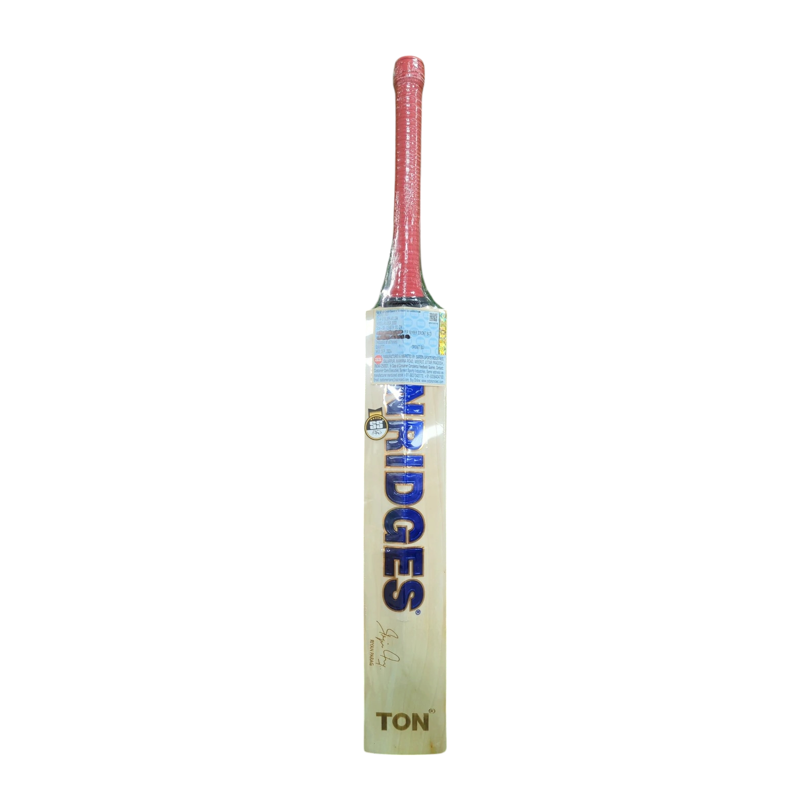 SS Player 3000 Riyan Parag English Willow Cricket Bat - Magnus Cricket