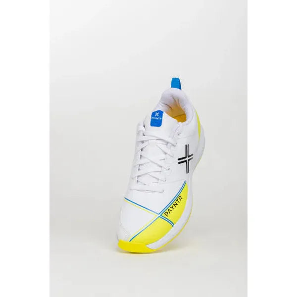 Payntr X Batting Spike (White & Yellow) Cricket Shoes - Magnus Cricket