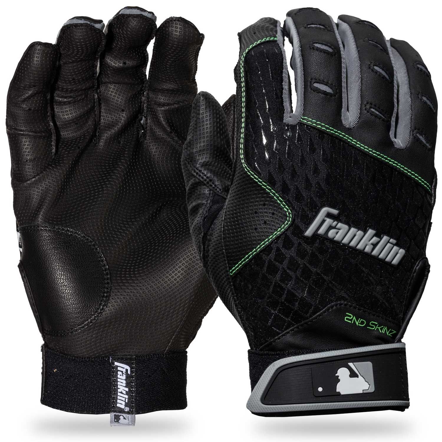 Franklin Batting Gloves Black / Black - Magnus Cricket