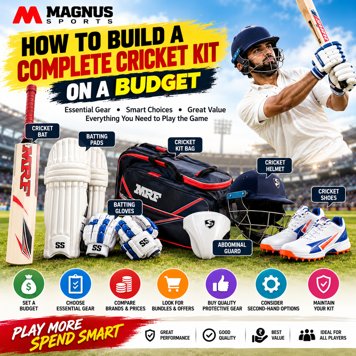 How to Build a Complete Cricket Kit on a Budget