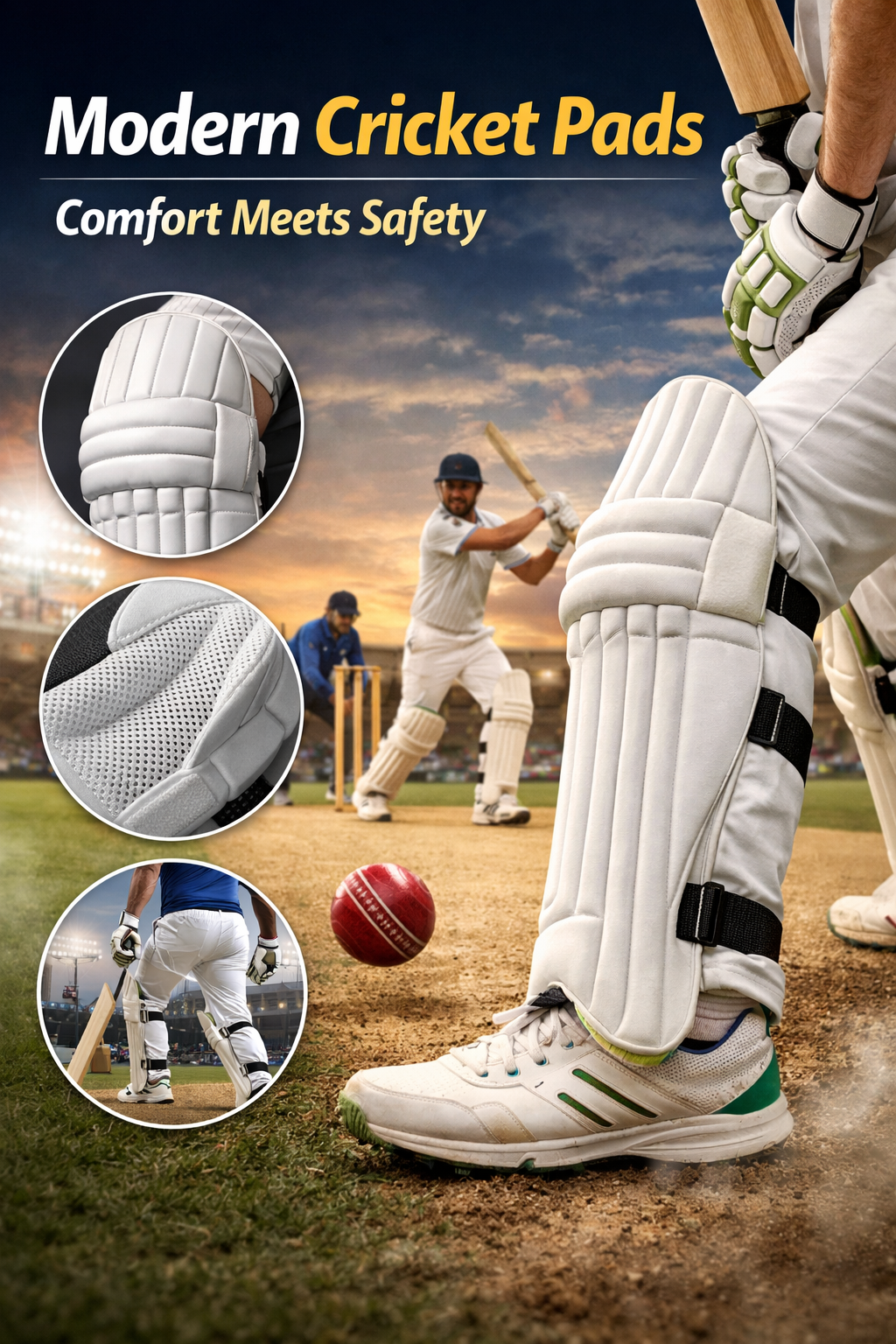 Modern Cricket Pads: Comfort Meets SafetyModern Cricket Pads: Comfort Meets Safety