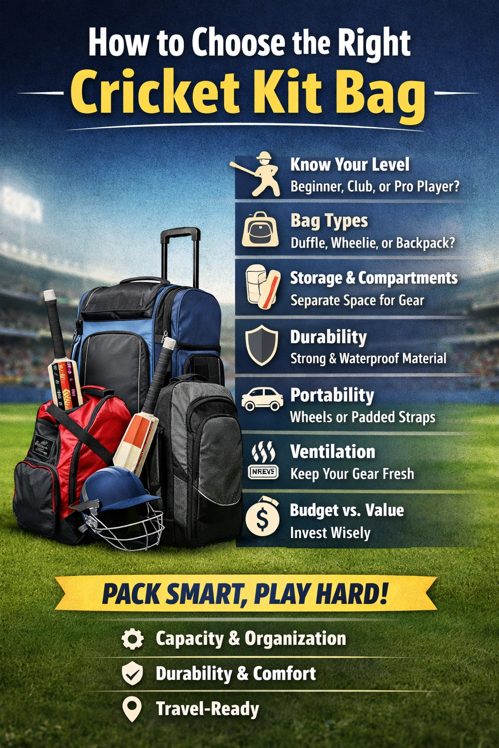How to Choose the Right Cricket Kit Bag
