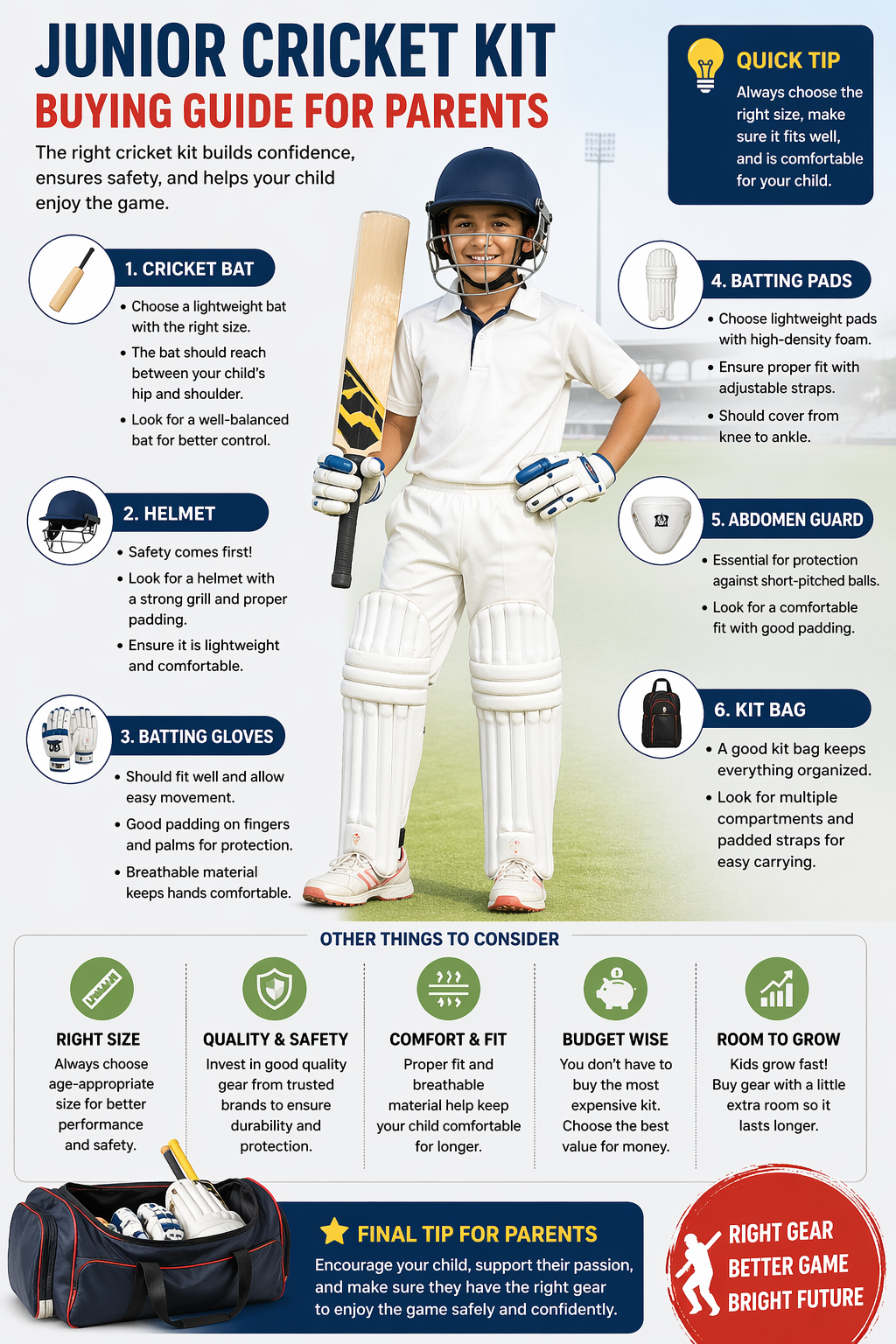 Junior Cricket Kit Buying Guide for Parents