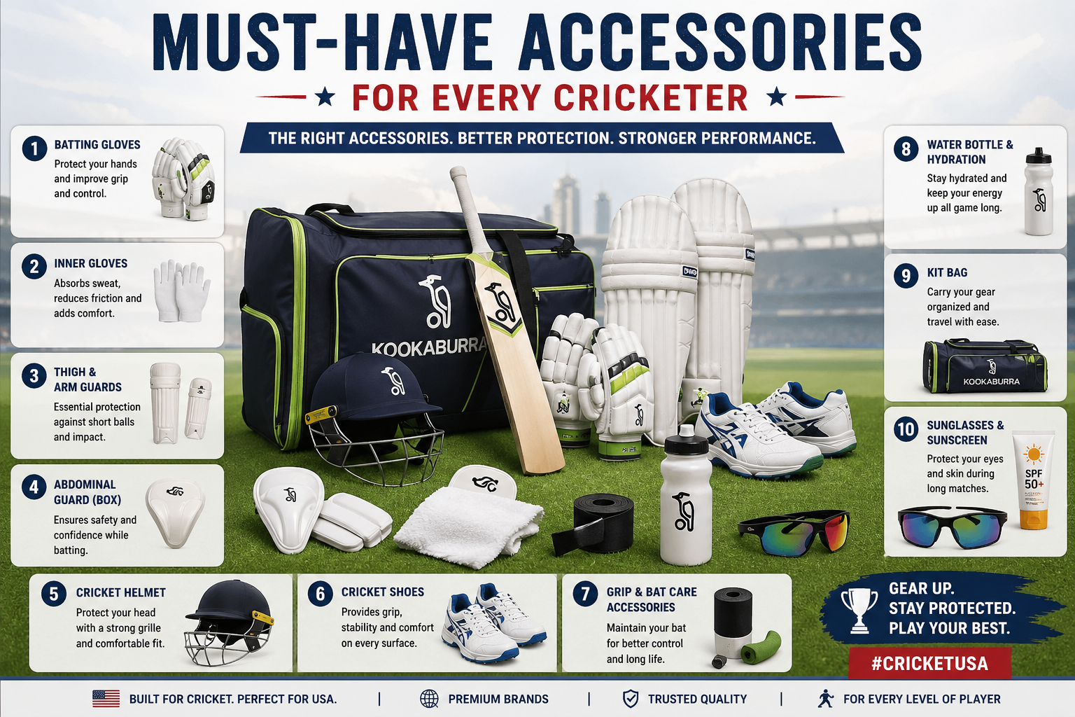 Must-Have Accessories for Every Cricketer