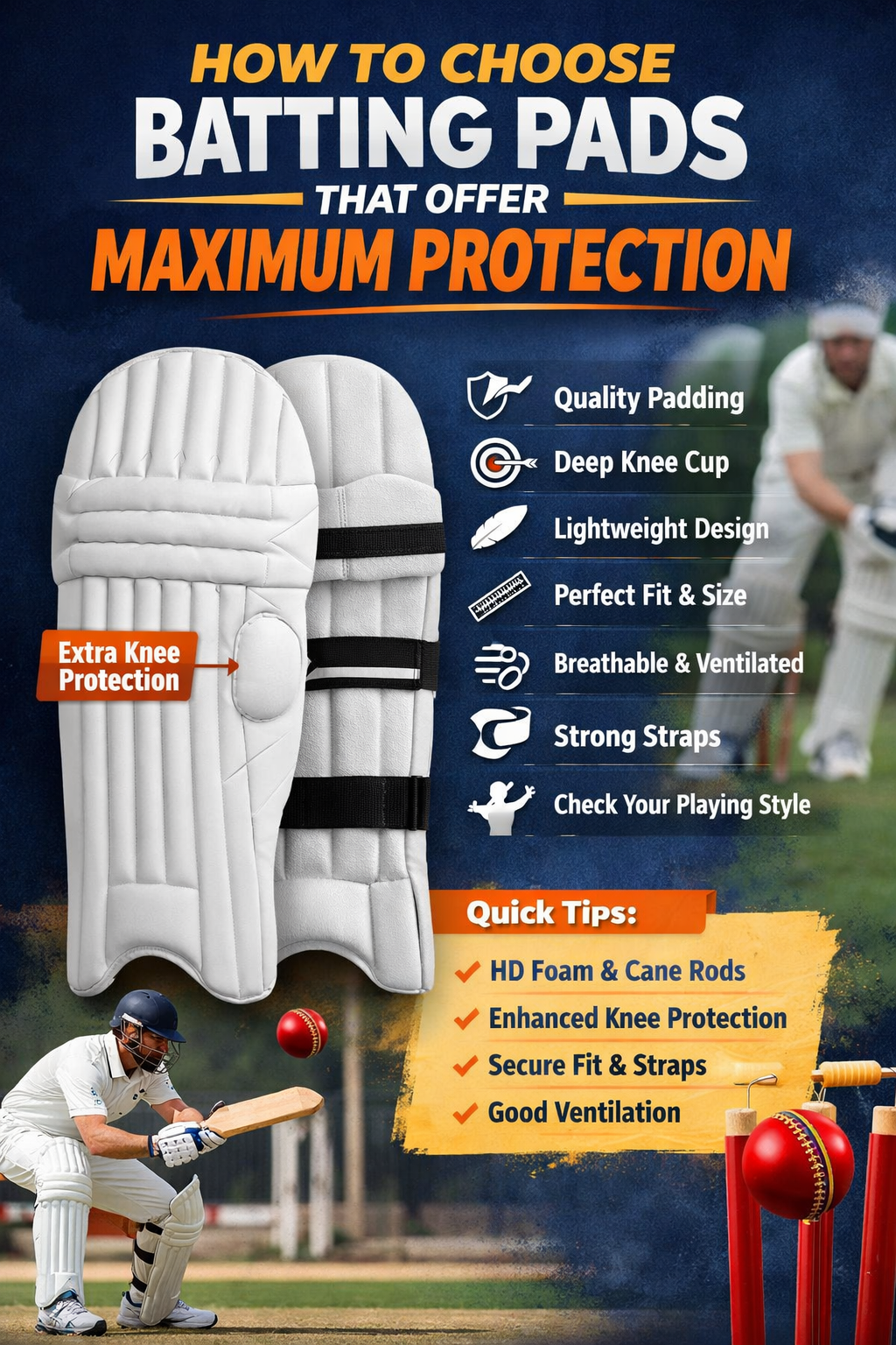 How to Choose Batting Pads That Offer Maximum Protection