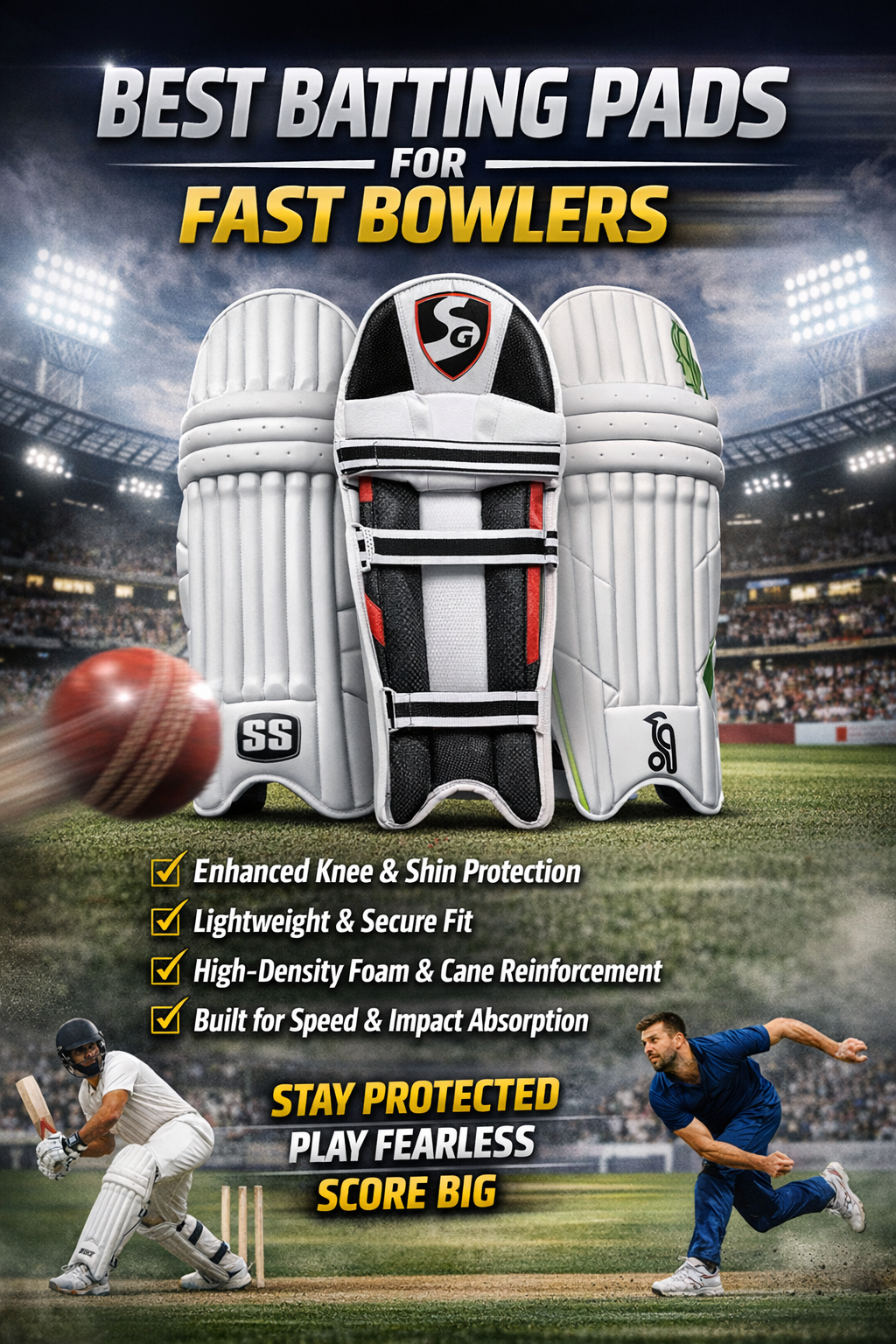 Best Batting Pads for Fast Bowlers
