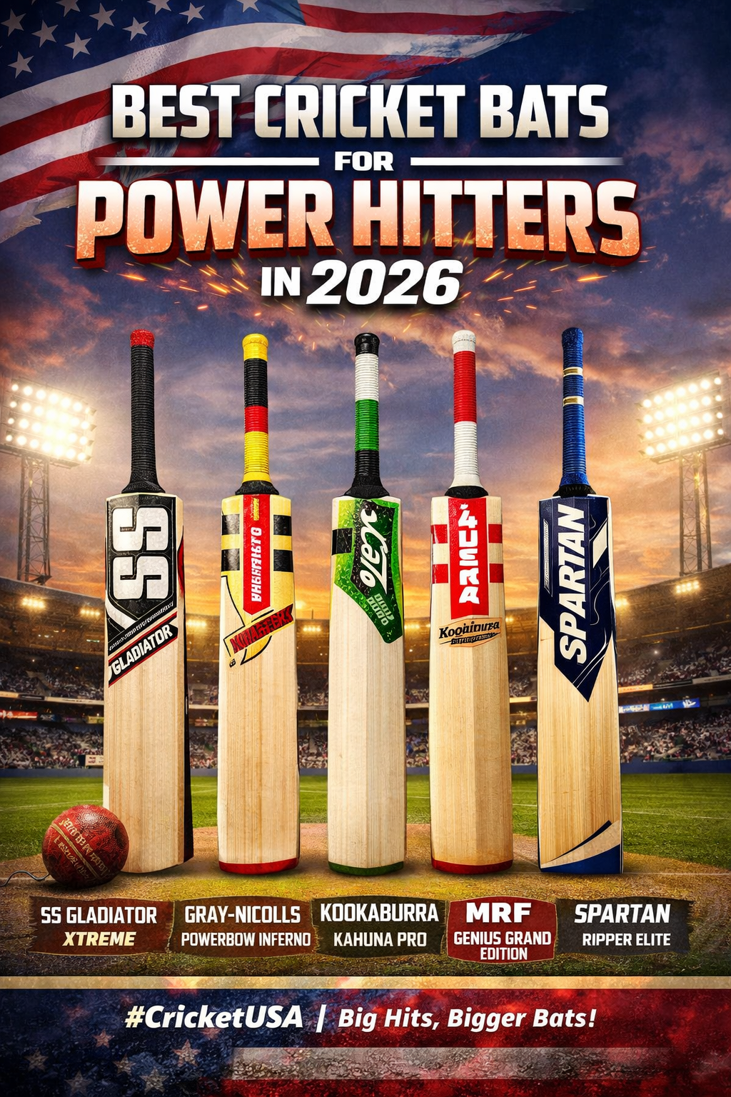 Best Cricket Bats for Power Hitters in 2026