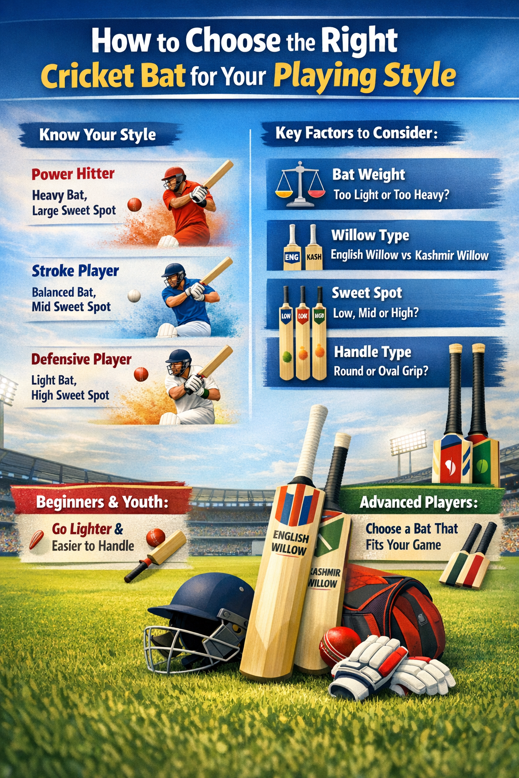 How to Choose the Right Cricket Bat for Your Playing Style