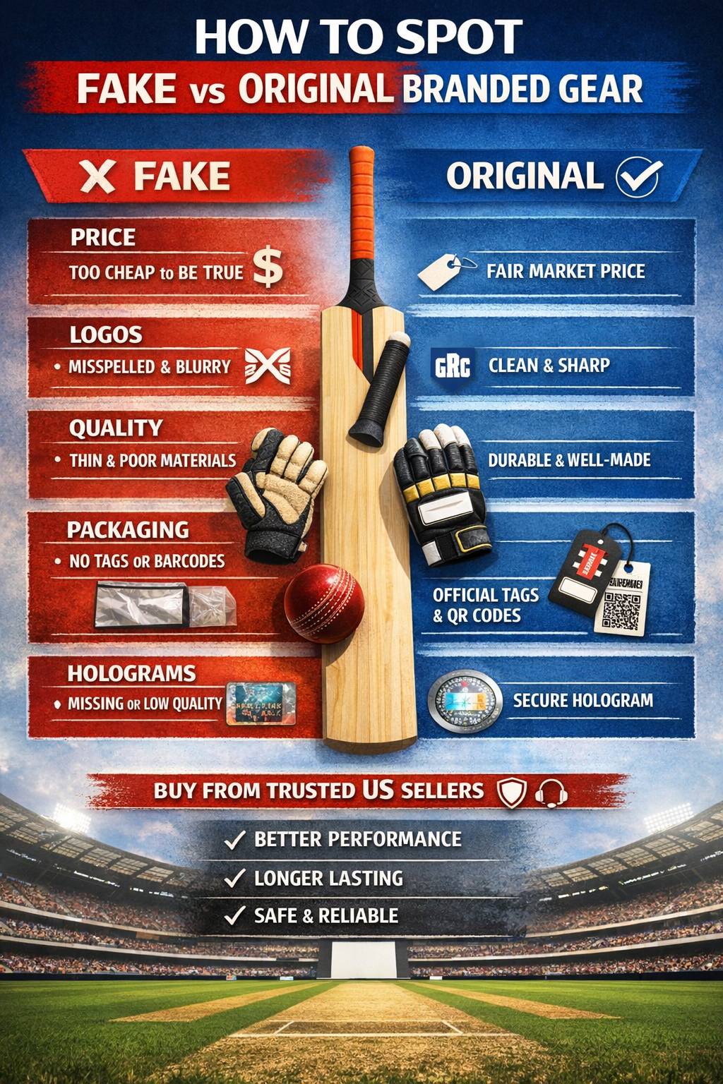 How to spot fake vs original branded gear