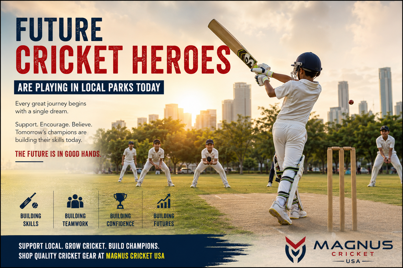 Future Cricket Heroes Are Playing in Local Parks Today