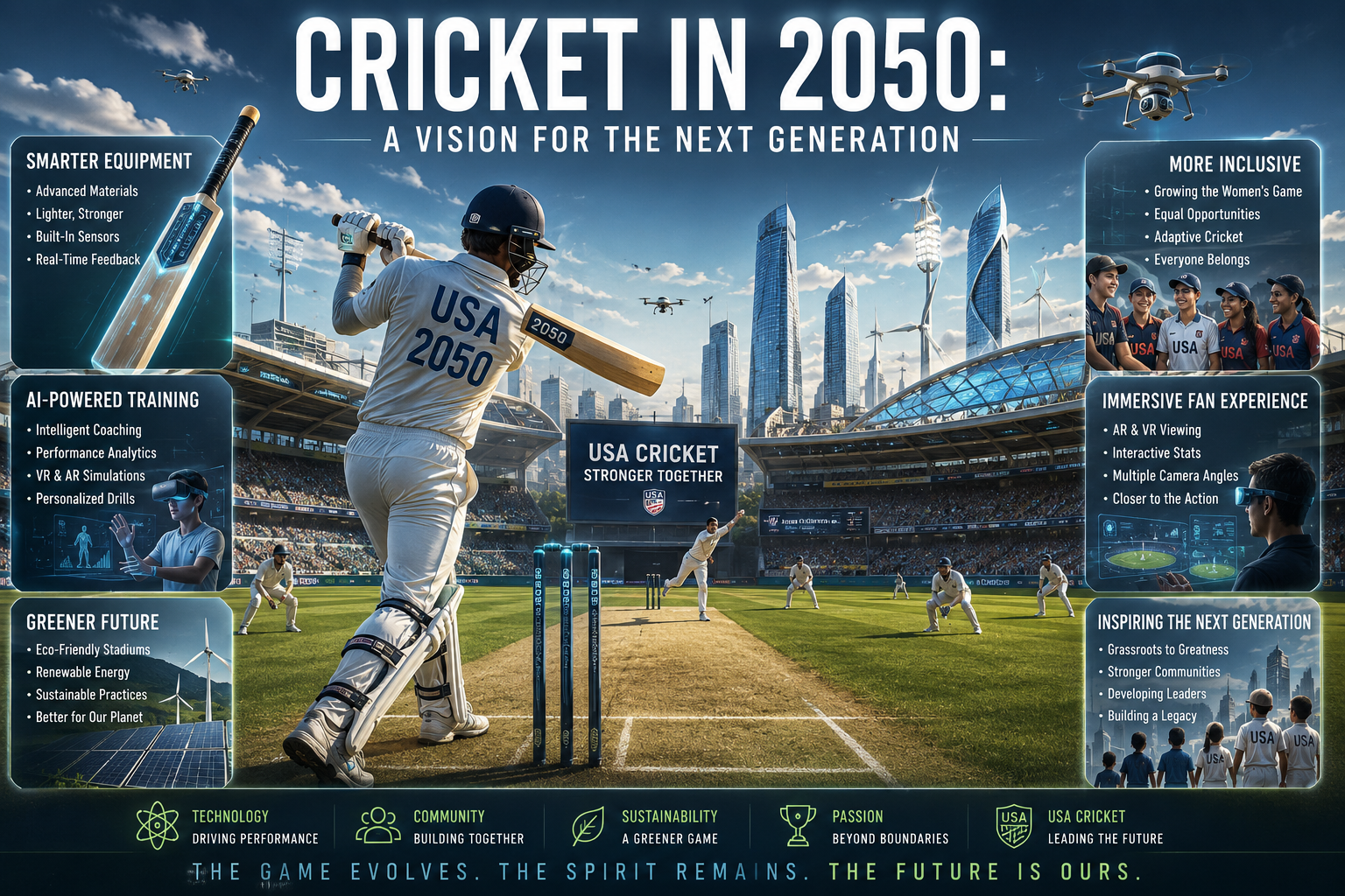 Cricket in 2050: A Vision for the Next Generation