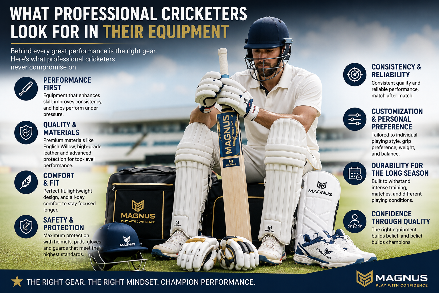 What Professional Cricketers Look for in Their Equipment