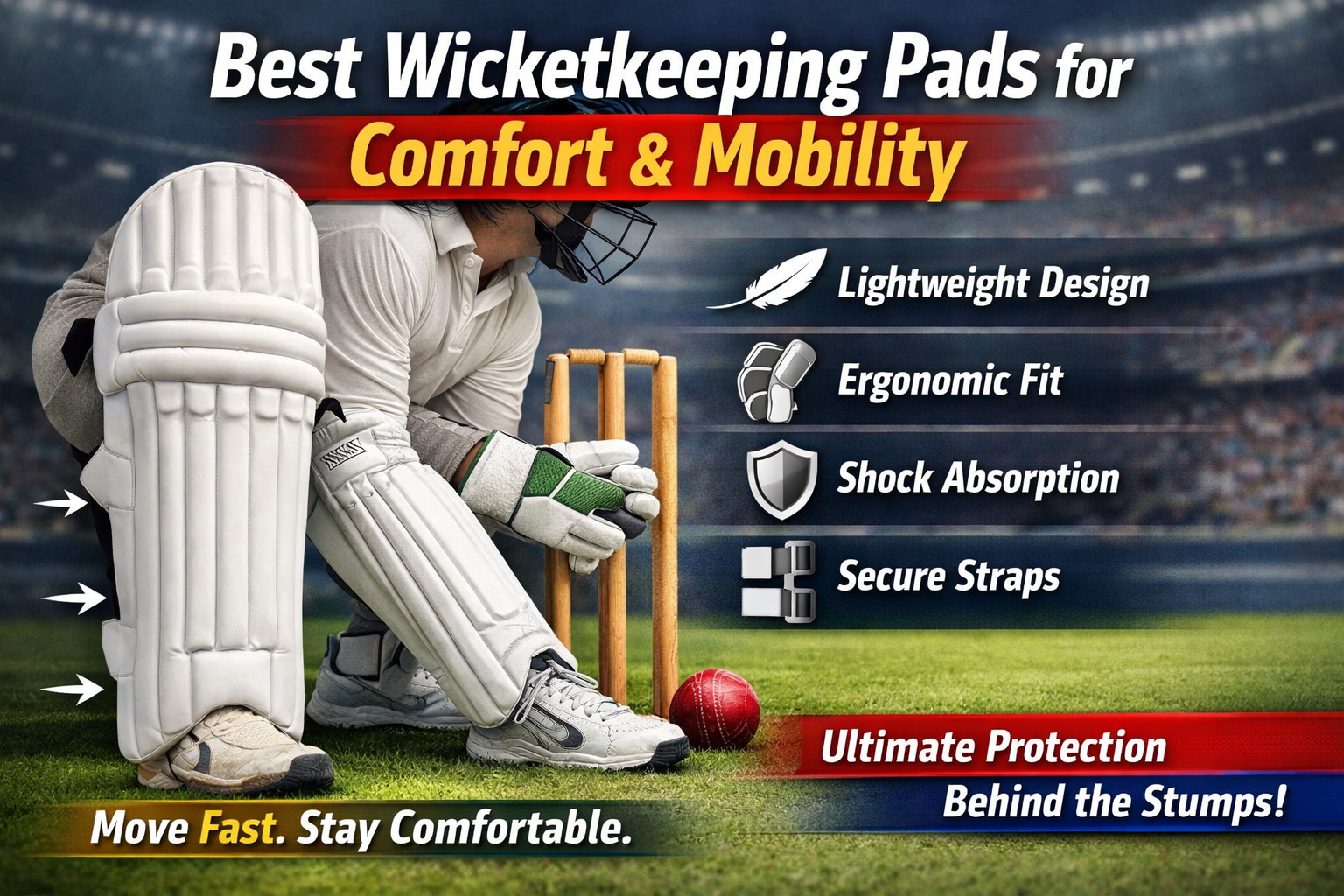 Best Wicketkeeping Pads for Comfort and Mobility