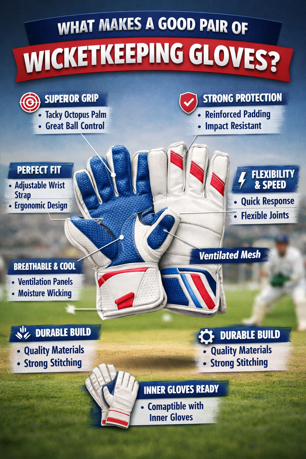 What Makes a Good Pair of Wicketkeeping Gloves?