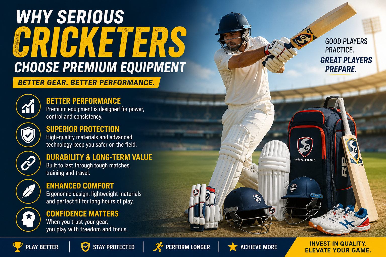 Why Serious Cricketers Choose Premium Equipment