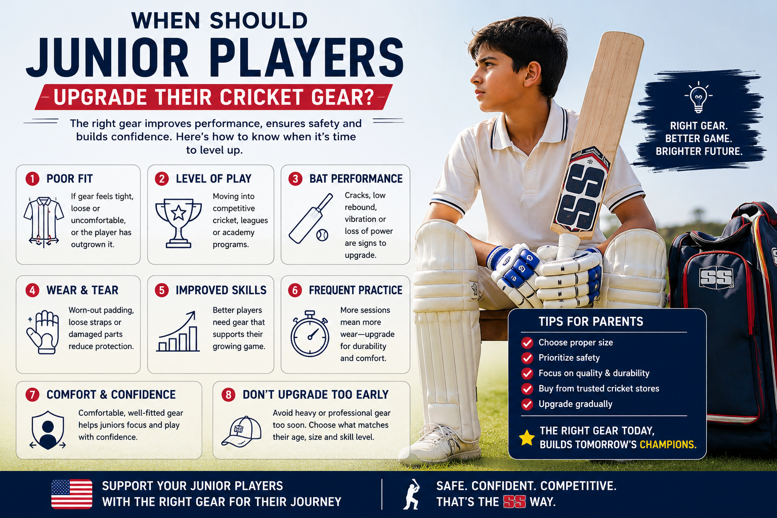 When Should Junior Players Upgrade Their Cricket Gear?
