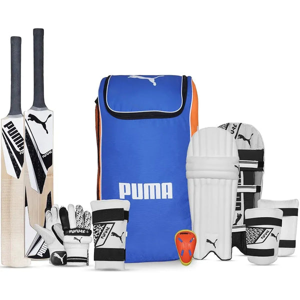 Puma Kashmir Willow Cricket Bundle Kit - Junior - Size 4 - Magnus Cricket
