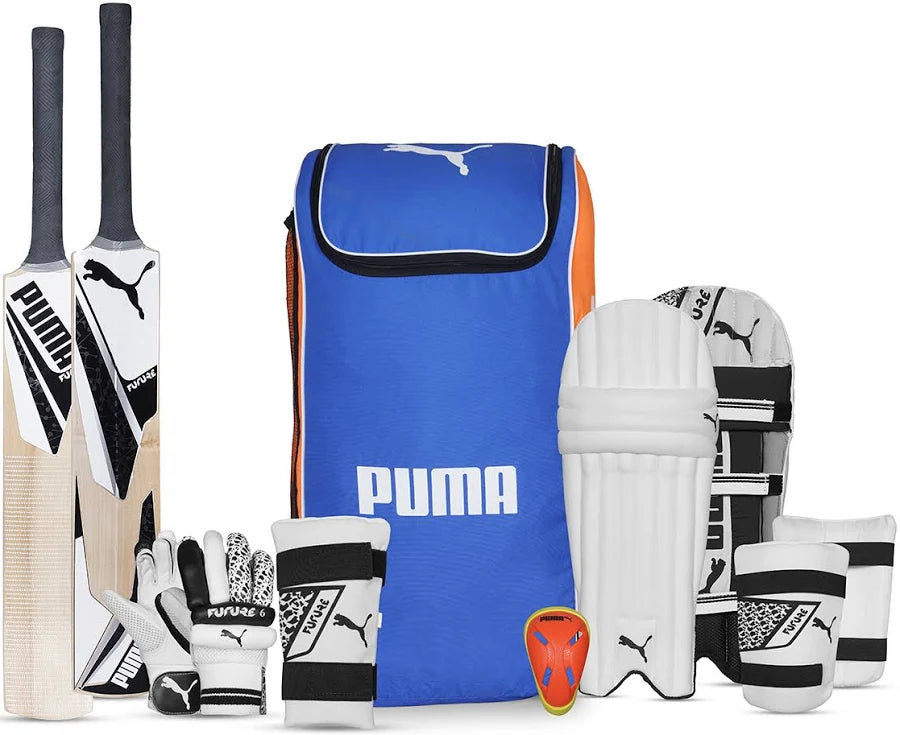 Puma Kashmir Willow Cricket Bundle Kit - Junior - Size 4 - Magnus Cricket