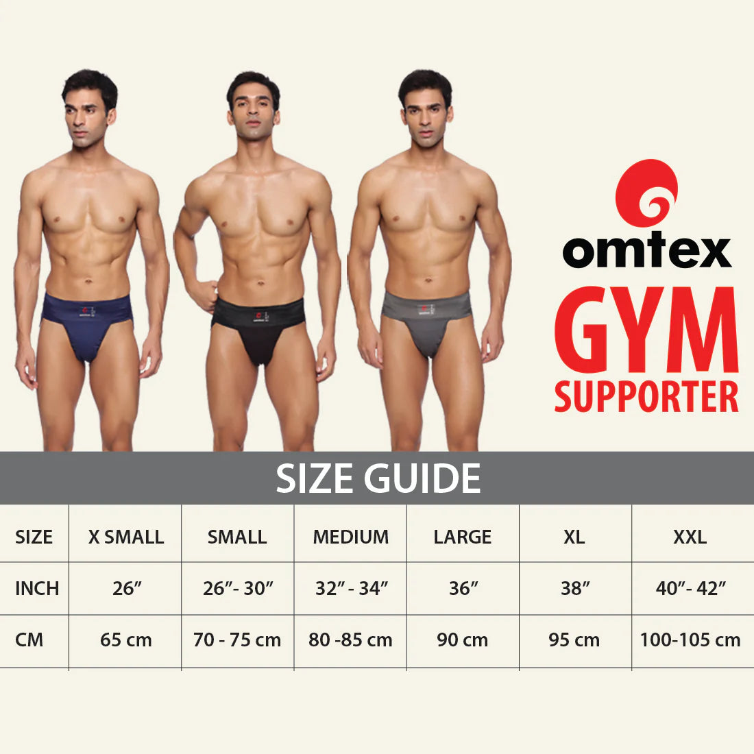 Omtex Gym Jockstrap Supporter Black - Magnus Cricket