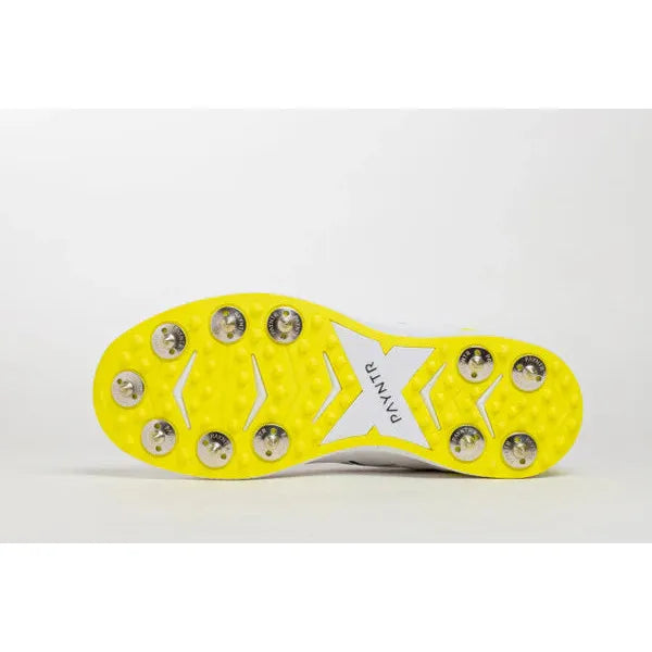 Payntr X Batting Spike (White & Yellow) Cricket Shoes - Magnus Cricket