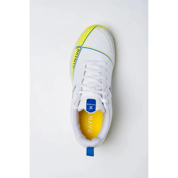 Payntr X Batting Spike (White & Yellow) Cricket Shoes - Magnus Cricket